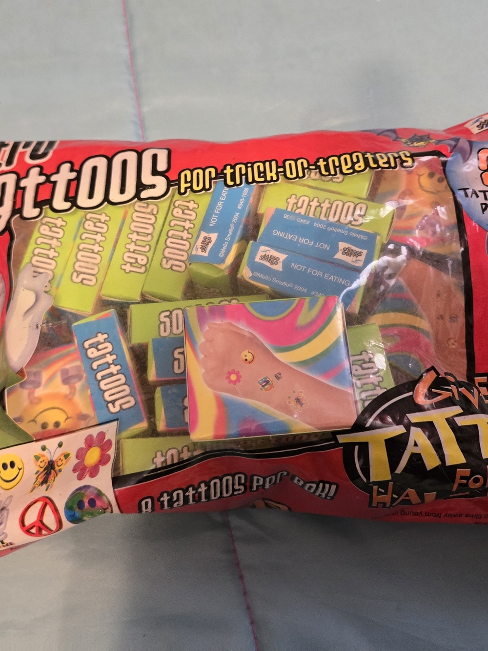 Retro Fun Fake Tatoos Set Of 20 Sheets Boxed By Mello Smello New Sealed